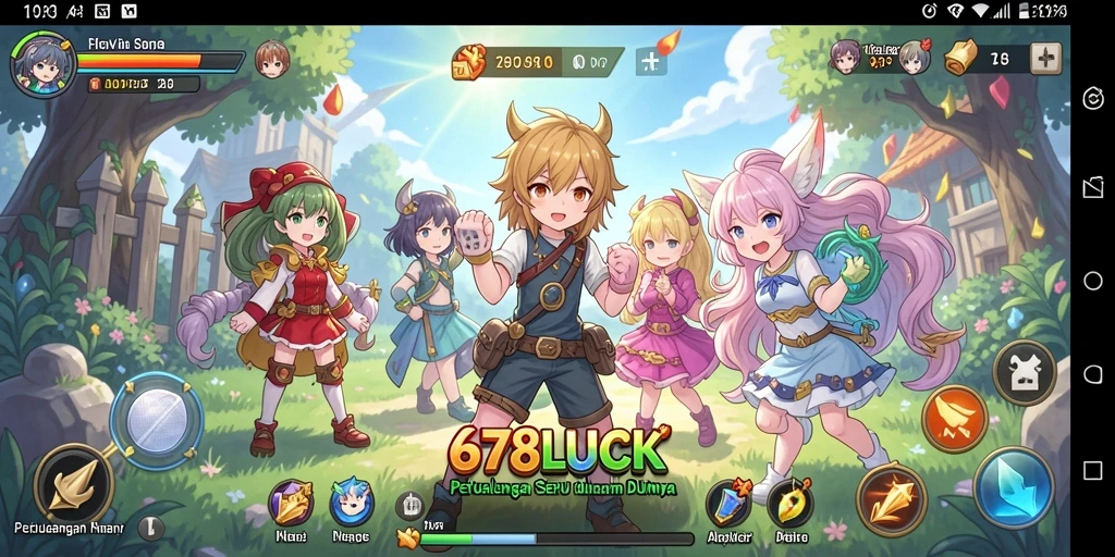 Tampilan gameplay <strong>678LUCK</strong> yang penuh warna dan dinamis.