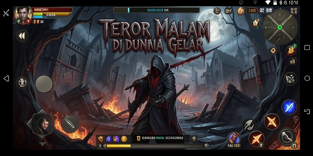 Screenshot menampilkan gameplay menegangkan dari 68IDN.