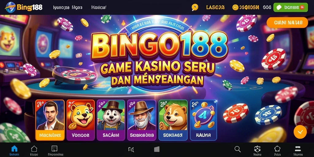 Tampilan gameplay BINGO188 yang mendebarkan dan interaktif.