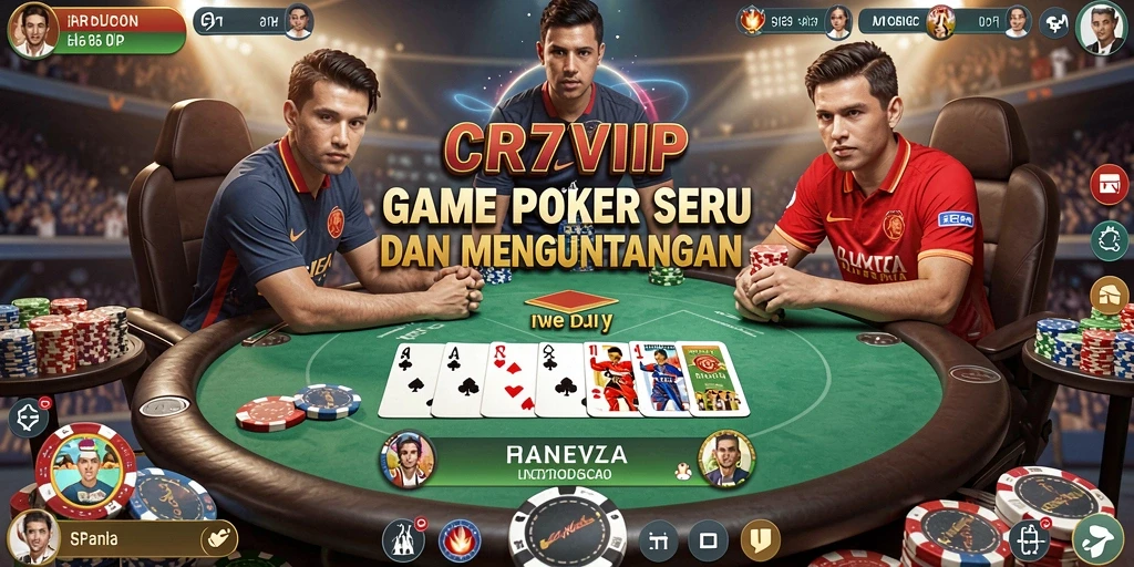 Tampilan seru gameplay poker di CR7VIP.
