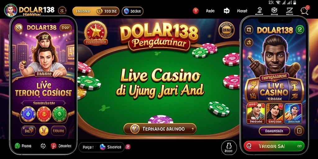 Gameplay menarik DOLAR138 dengan dealer langsung dan suasana kasino.