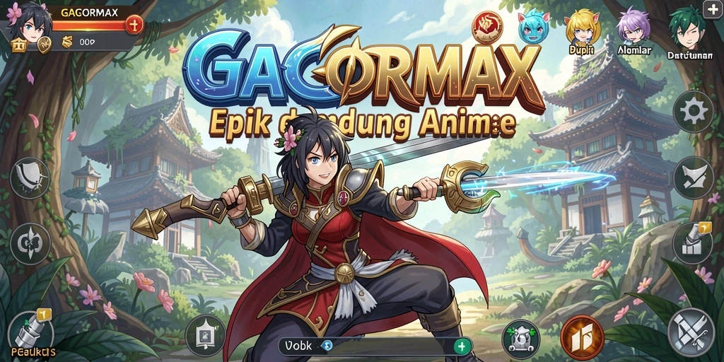 GACORMAX menampilkan karakter anime dengan aksi yang seru dan grafis berkualitas tinggi.