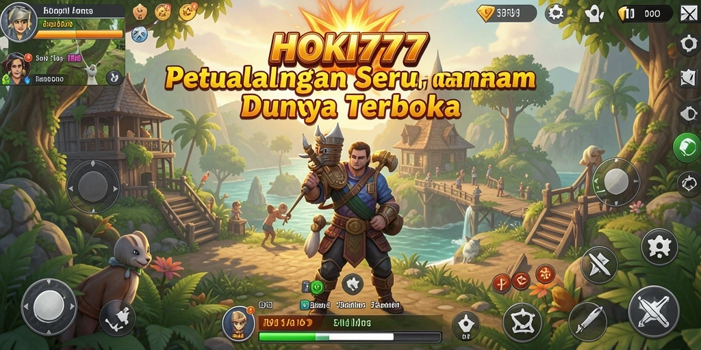 Tampilan menarik dari gameplay HOKI777 dalam dunia terbuka yang luas.