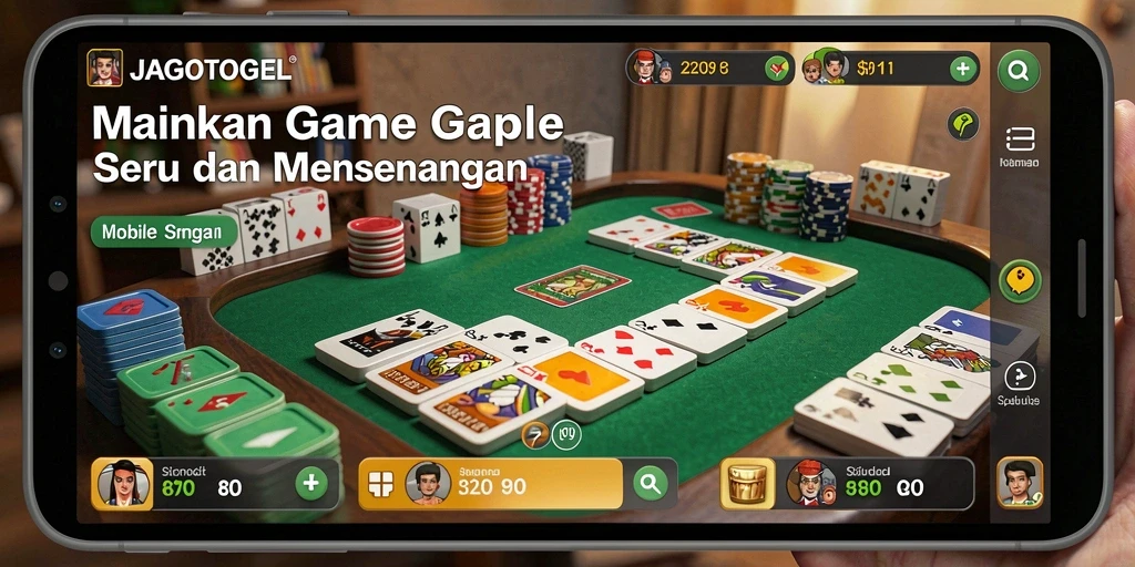 Screenshot gameplay seru dari JAGOTOGEL yang menampilkan pertempuran gaple.