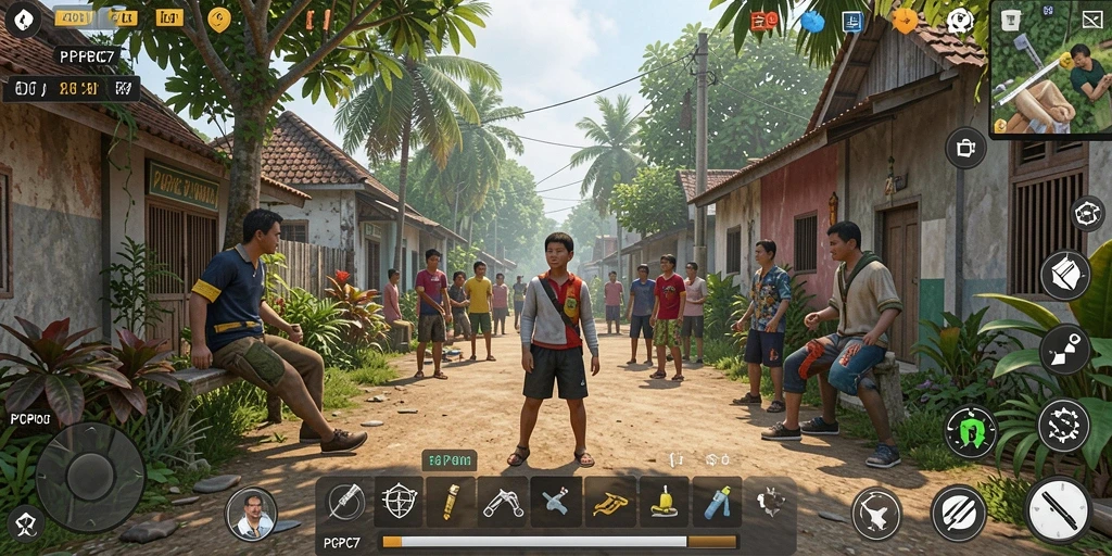 Gameplay menarik dan interaktif di PCPC7 yang penuh warna.