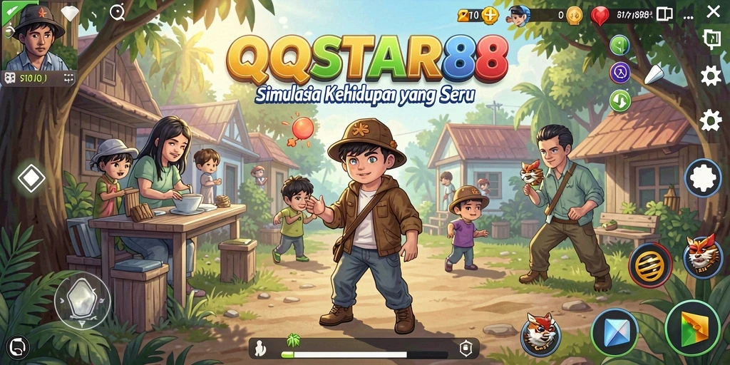 Tangkapan layar menunjukkan gameplay menakjubkan di QQSTAR88.