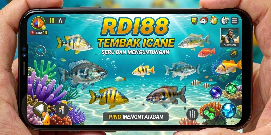 Gameplay seru RDI88 dalam menembak ikan.