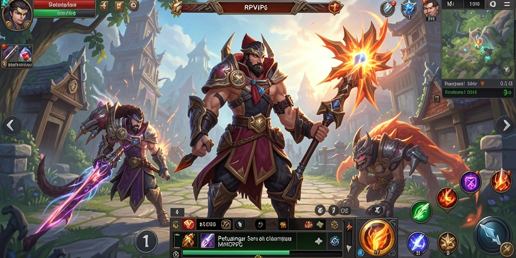 Tampilan gameplay RPVIP6 yang penuh aksi dan petualangan fantastis.
