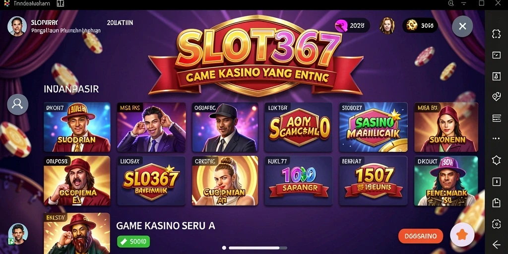 Tampilan gameplay Kasino menarik dan mendebarkan di SLOT367.